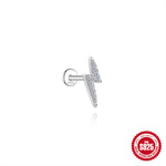 S925 Sterling Silver Moissanite Ear Stud(Single unit)
