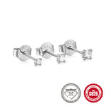 S925 Sterling Silver Floral Moissanite Stud Earrings