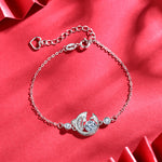 925 Sterling Silver Moissanite Koi Bracelet