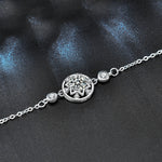 925 Sterling Silver Dream Network Round Moissanite Bracelet