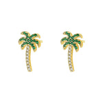 S925 Sterling Silver Zircon Stud Earrings