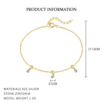 S925 Sterling Silver Bracelet with Zirconia