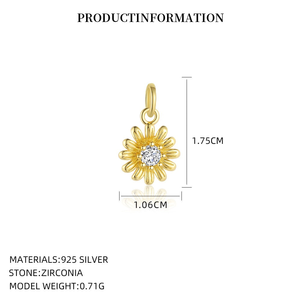 S925 Sterling Silver Pendant Set with Multi-colored Cubic Zirconia