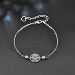 925 Sterling Silver Dream Network Round Moissanite Bracelet