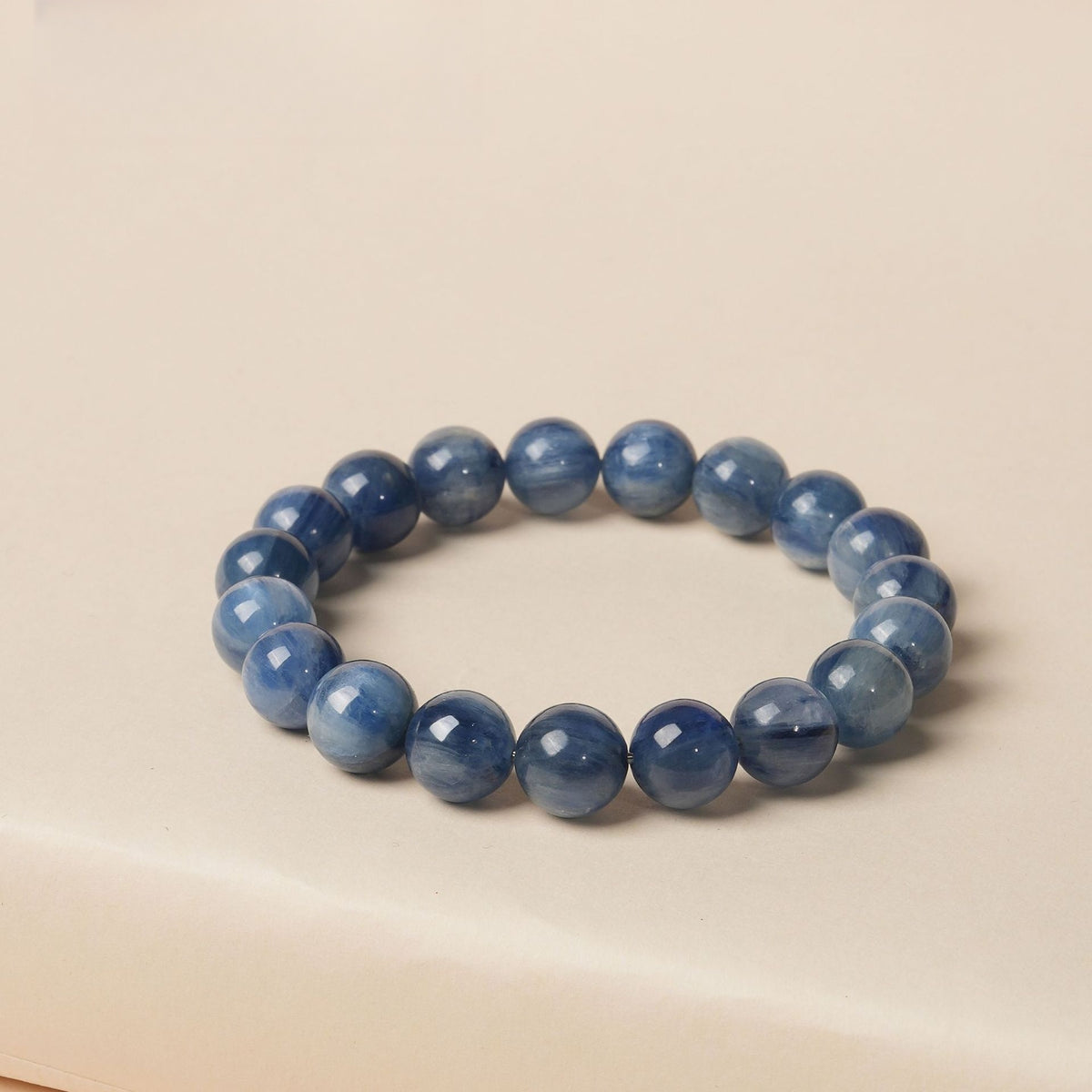 Natural Crystal Bracelet, Cat's Eye Kyanite Jade-like Bracelet