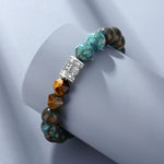999 Fine Silver Six‑Syllable Mantra Trendy Premium Tibetan Script Bracelet for Men