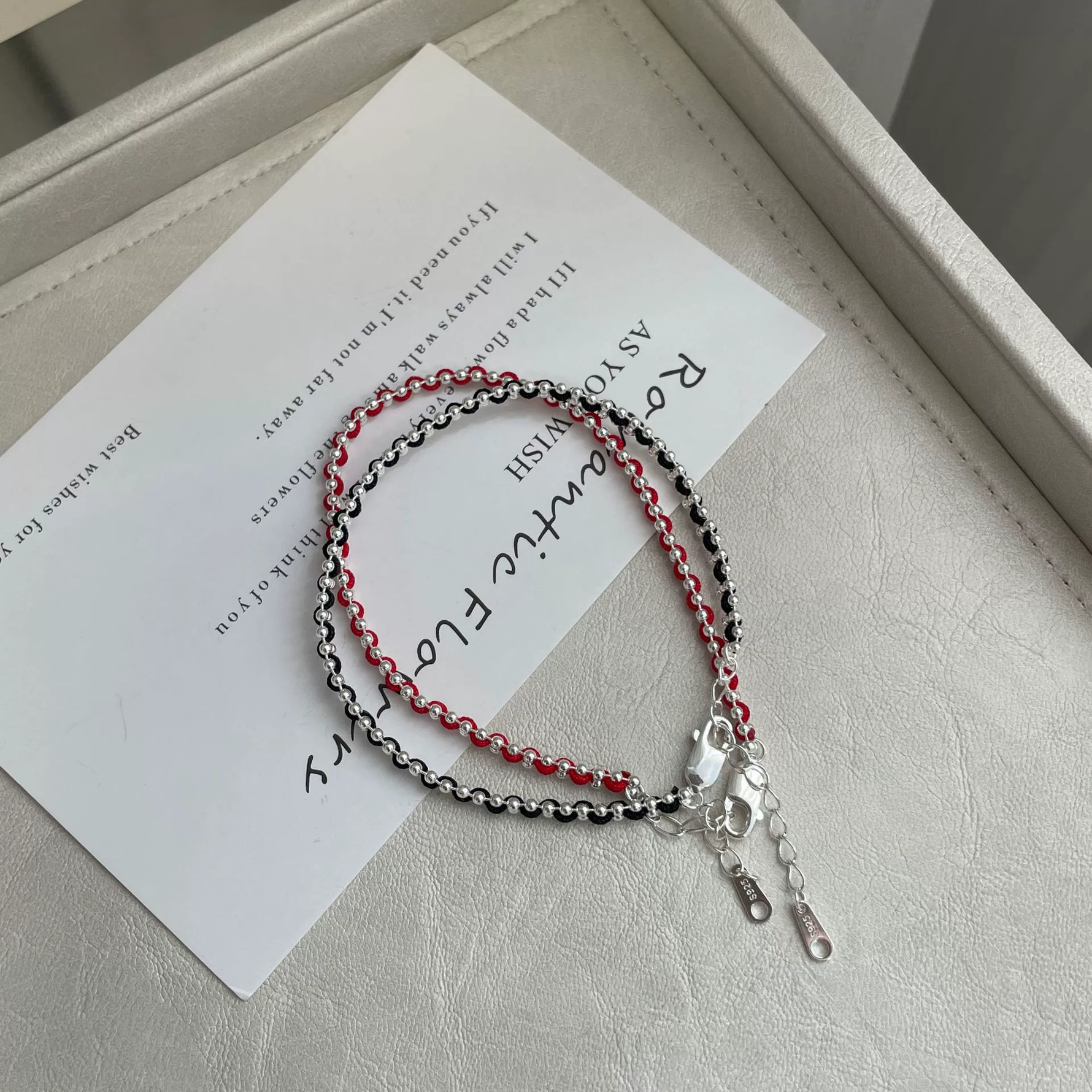 925 Sterling Silver Hand-woven Bracelet