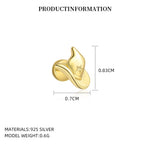 S925 Sterling Silver Cubic Zirconia Stud Earring Set(Single unit)