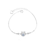 925 Sterling Silver Cute Cartoon Animal Moissanite Bracelet