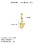 S925 Sterling Silver and Zircon Fruit Pendant