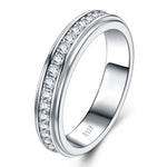 S925 Silver Moissanite Full-Eternity Ring