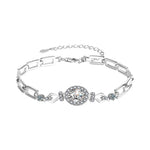 S925 Sterling Silver & Moissanite Oval Bracelet