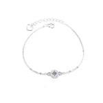 925 Sterling Silver Moissanite Coin Bracelet