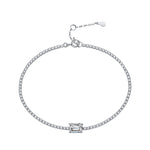 S925 Sterling Silver Moissanite "Aurora" Bracelet