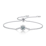 925 Sterling Silver Moissanite Bracelet