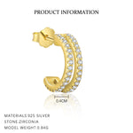 S925 Sterling Silver Ear Stud and Earring Set(Single unit)