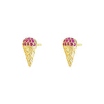 S925 Sterling Silver Zircon Stud Earrings