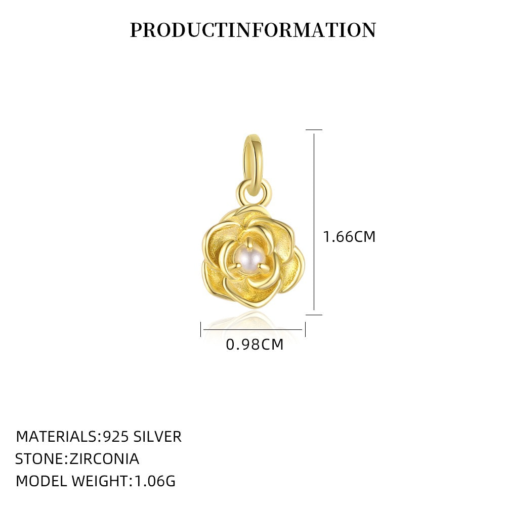 S925 Sterling Silver Pendant Set with Multi-colored Cubic Zirconia