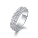 S925 Silver Moissanite Full-Eternity Ring