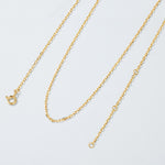 S925 Sterling Silver Gold Plated Adjustable Length Necklace