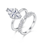 S925 Silver Stackable Moissanite Ring