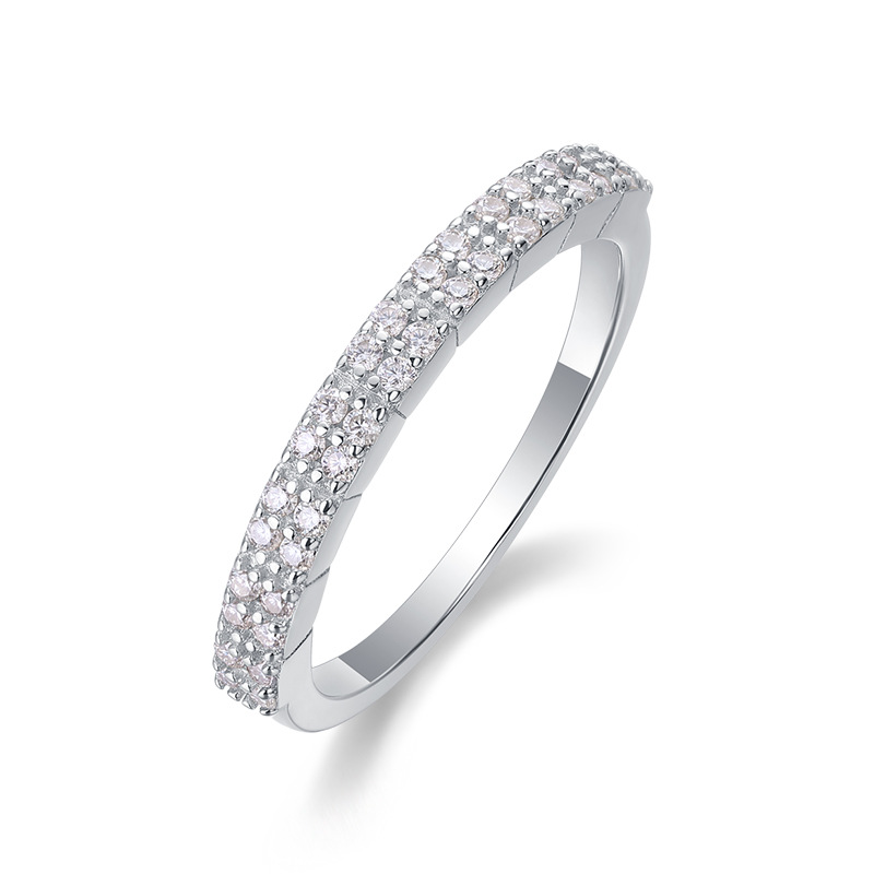 S925 Silver Moissanite Ring