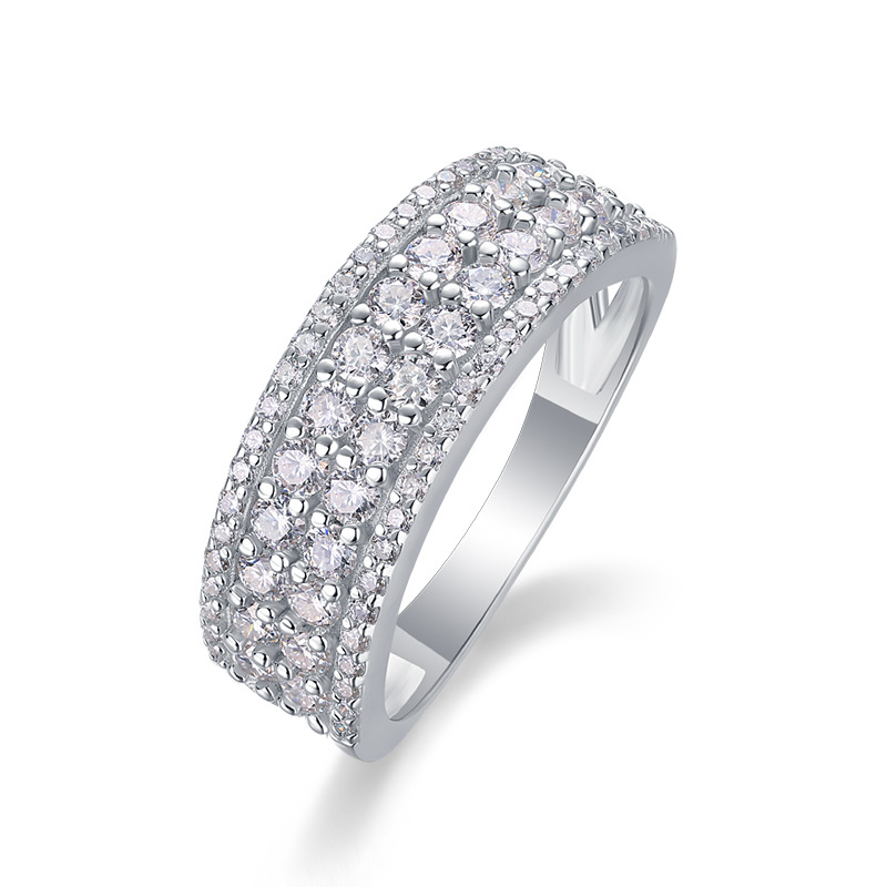 S925 Silver Moissanite Ring