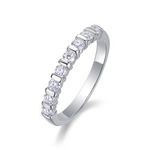 S925 Sterling Silver Moissanite Eternity Band