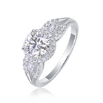 S925 Silver Moissanite Ring