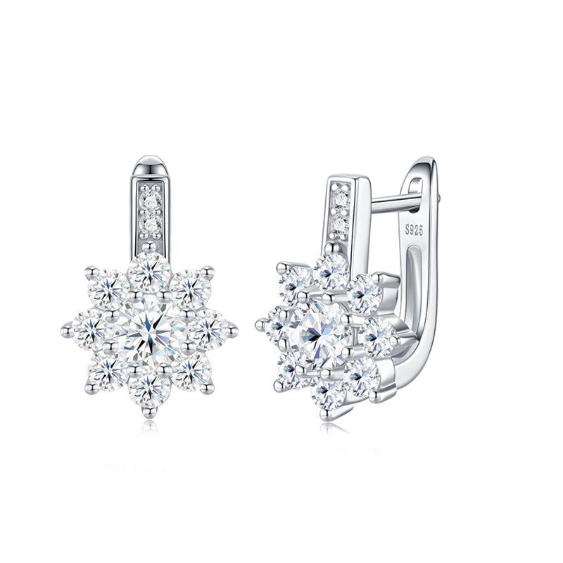 S925 Silver Moissanite Earrings – Sweet Style