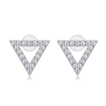 S925 Silver "Happiness" Moissanite Stud Earrings