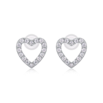 S925 Silver "Happiness" Moissanite Stud Earrings