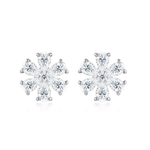 S925 Silver Six-Prong Moissanite Stud Earrings
