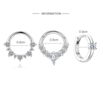 S925 Sterling Silver Moissanite Smooth-Finish Earrings(Single unit)