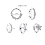 S925 Sterling Silver Moissanite Piercing Earring(Single unit)