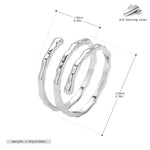 S925 sterling silver ring with multi-layered pleats