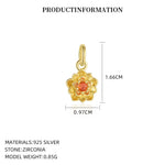 S925 Sterling Silver Pendant Set with Multi-colored Cubic Zirconia