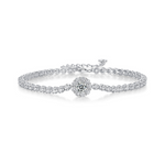 S925 Silver Moissanite Christmas Bracelet