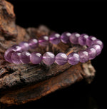 Natural purple titanium Auralite23 crystal bracelet