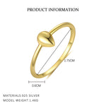 S925 Sterling Silver Ring Set with Zirconia