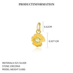 S925 Sterling Silver Pendant Set with Multi-colored Cubic Zirconia