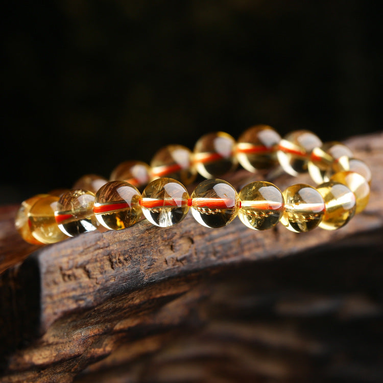 Natural Citrine Single-Strand Bracelet