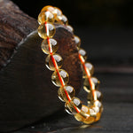Natural Citrine Single-Strand Bracelet