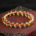 Natural Citrine Single-Strand Bracelet