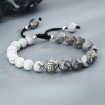 999 Pure Silver Mantra Beads Bracelet, Premium Stylish Men’s Wristband