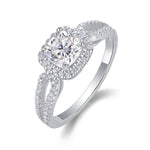 S925 Silver Moissanite Ring
