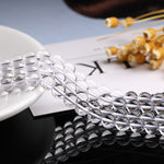 Wholesale Clear Quartz Round Beads with Straight Holes for DIY Jewelry Making