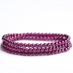 Natural Brazilian Rhodolite Garnet Bracelet (Old Mine Material)