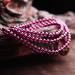 Natural Brazilian Rhodolite Garnet Bracelet (Old Mine Material)