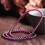 Natural Brazilian Rhodolite Garnet Bracelet (Old Mine Material)